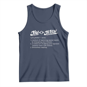 Funny Brazilian Jiu Jitsu Tank Top Jiujitsu Definition BJJ TS10 Navy Print Your Wear