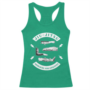 Vintage Jiu Jitsu Racerback Tank Top Armlocks and Leglocks BJJ Grappling Fans TS10 Irish Green Print Your Wear