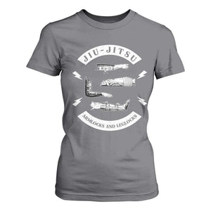 Vintage Jiu Jitsu T Shirt For Women Armlocks and Leglocks BJJ Grappling Fans TS10 Charcoal Print Your Wear