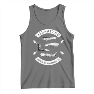 Vintage Jiu Jitsu Tank Top Armlocks and Leglocks BJJ Grappling Fans TS10 Black Heather Print Your Wear