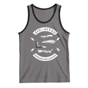 Vintage Jiu Jitsu Tank Top Armlocks and Leglocks BJJ Grappling Fans TS10 Deep Heather Black Print Your Wear