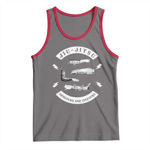 Vintage Jiu Jitsu Tank Top Armlocks and Leglocks BJJ Grappling Fans TS10 Deep Heather Red Print Your Wear