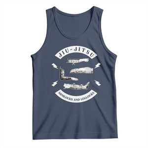 Vintage Jiu Jitsu Tank Top Armlocks and Leglocks BJJ Grappling Fans TS10 Navy Print Your Wear