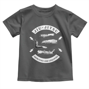 Vintage Jiu Jitsu Toddler T Shirt Armlocks and Leglocks BJJ Grappling Fans TS10 Dark Heather Print Your Wear