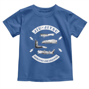 Vintage Jiu Jitsu Toddler T Shirt Armlocks and Leglocks BJJ Grappling Fans TS10 Royal Blue Print Your Wear