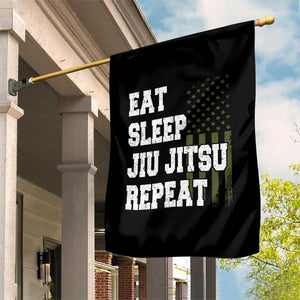 Eat Sleep Jiu Jitsu Repeat Garden Flag Cool JiuJitsu BJJ American Flag TS10 Print Your Wear