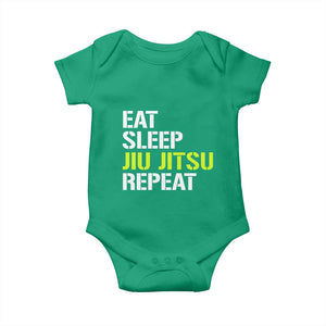 Eat Sleep Jiu Jitsu Repeat Baby Onesie Cool JiuJitsu BJJ TS10 Irish Green Print Your Wear