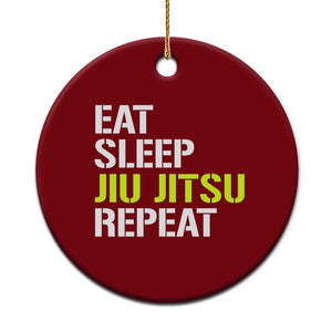 Eat Sleep Jiu Jitsu Repeat Ceramic Ornament Cool JiuJitsu BJJ TS10 1pc Red Print Your Wear