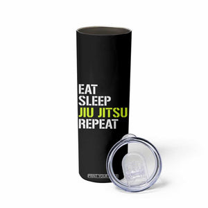 Eat Sleep Jiu Jitsu Repeat Skinny Tumbler Cool JiuJitsu BJJ TS10 Print Your Wear