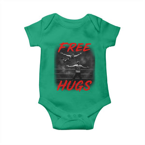 Free Hugs Wrestling Baby Onesie Funny Luchador Mexican Wrestler TS10 Irish Green Print Your Wear