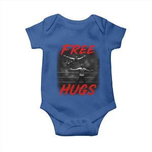 Free Hugs Wrestling Baby Onesie Funny Luchador Mexican Wrestler TS10 Royal Blue Print Your Wear