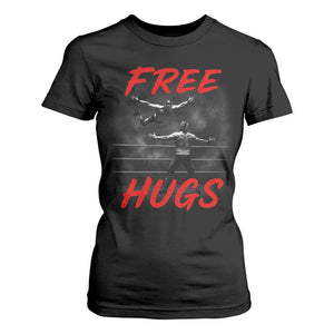 Free Hugs Wrestling T Shirt For Women Funny Luchador Mexican Wrestler TS10 Black Print Your Wear