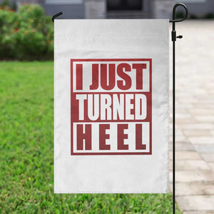 I Just Turned Heel Garden Flag Pro Wrestling Retro Distressed TS10 Print Your Wear