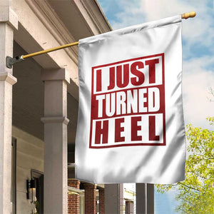 I Just Turned Heel Garden Flag Pro Wrestling Retro Distressed TS10 Print Your Wear