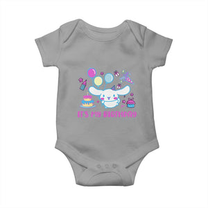 Its My Birthday Baby Onesie Girl Party Funny Bday Family Party TS10 Sport Gray Print Your Wear