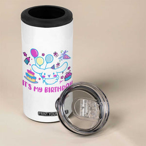 Its My Birthday 4 in 1 Can Cooler Tumbler Girl Party Funny Bday Family Party TS10 Print Your Wear
