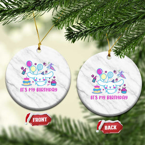Its My Birthday Ceramic Ornament Girl Party Funny Bday Family Party TS10 1pc White Marble Print Your Wear