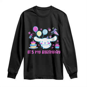 Its My Birthday Long Sleeve Shirt Girl Party Funny Bday Family Party TS10 Black Print Your Wear