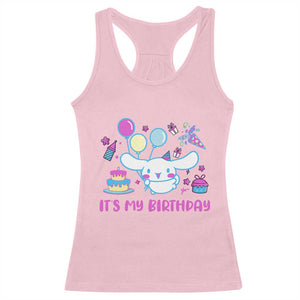 Its My Birthday Racerback Tank Top Girl Party Funny Bday Family Party TS10 Light Pink Print Your Wear