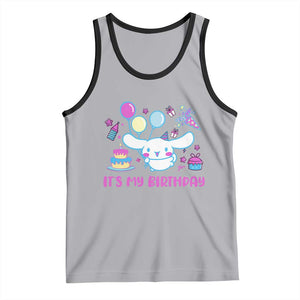 Its My Birthday Tank Top Girl Party Funny Bday Family Party TS10 Athletic Heather Black Print Your Wear