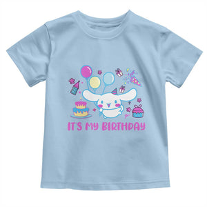 Its My Birthday Toddler T Shirt Girl Party Funny Bday Family Party TS10 Light Blue Print Your Wear