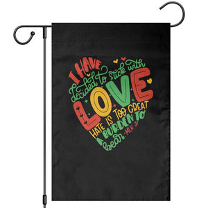 Martin Luther King Garden Flag I Have Decided to Stick With Love MLK Black History Month TS10 Black Print Your Wear