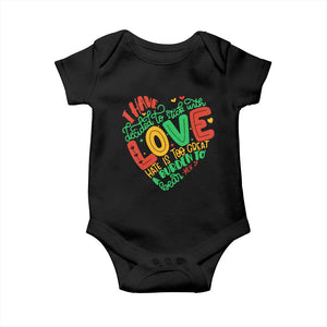 Martin Luther King Baby Onesie I Have Decided to Stick With Love MLK Black History Month TS10 Black Print Your Wear