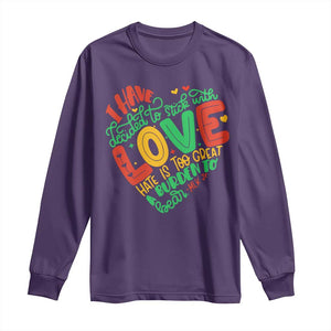 Martin Luther King Long Sleeve Shirt I Have Decided to Stick With Love MLK Black History Month TS10 Purple Print Your Wear