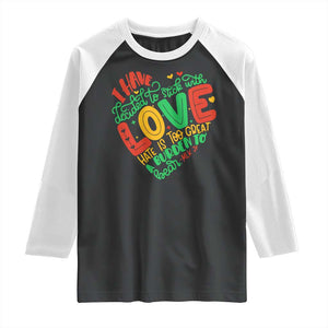 Martin Luther King Raglan Shirt I Have Decided to Stick With Love MLK Black History Month TS10 Black White Print Your Wear