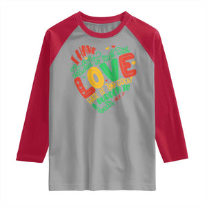 Martin Luther King Raglan Shirt I Have Decided to Stick With Love MLK Black History Month TS10 Sport Gray Red Print Your Wear