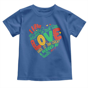 Martin Luther King Toddler T Shirt I Have Decided to Stick With Love MLK Black History Month TS10 Royal Blue Print Your Wear