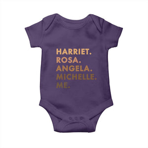 Harriet Rosa Angela Michelle Me Baby Onesie Black History Month Feminist Women Leaders TS10 Purple Print Your Wear