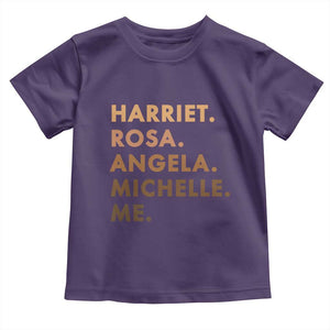 Harriet Rosa Angela Michelle Me Toddler T Shirt Black History Month Feminist Women Leaders TS10 Purple Print Your Wear