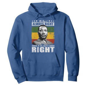 Martin Luther King Jr. Hoodie The Time Is Always Right To Do What Is Right MLK Black Month TS10 Royal Blue Print Your Wear