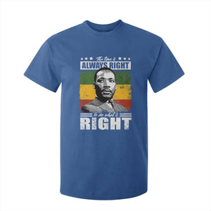 Martin Luther King Jr. T Shirt For Kid The Time Is Always Right To Do What Is Right MLK Black Month TS10 Royal Blue Print Your Wear