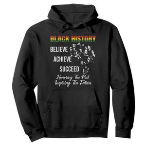 Honoring Past Inspiring Future Black History Month Hoodie TS10 Black Print Your Wear