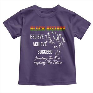 Honoring Past Inspiring Future Black History Month Toddler T Shirt TS10 Purple Print Your Wear