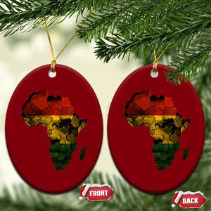 Black History Month Ceramic Ornament Pan African Africa Map Black Pride TS10 Print Your Wear