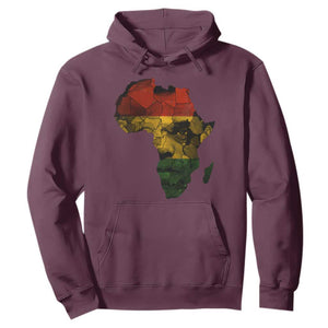 Black History Month Hoodie Pan African Africa Map Black Pride TS10 Maroon Print Your Wear