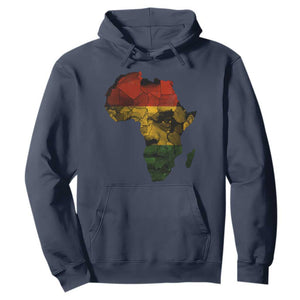 Black History Month Hoodie Pan African Africa Map Black Pride TS10 Navy Print Your Wear