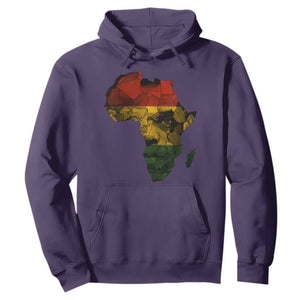 Black History Month Hoodie Pan African Africa Map Black Pride TS10 Purple Print Your Wear