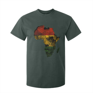 Black History Month T Shirt For Kid Pan African Africa Map Black Pride TS10 Dark Forest Green Print Your Wear