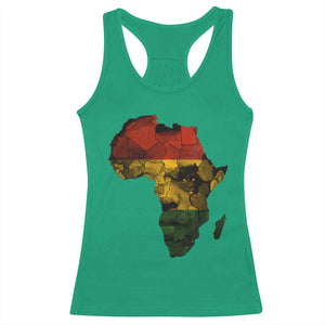 Black History Month Racerback Tank Top Pan African Africa Map Black Pride TS10 Irish Green Print Your Wear