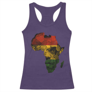 Black History Month Racerback Tank Top Pan African Africa Map Black Pride TS10 Purple Print Your Wear