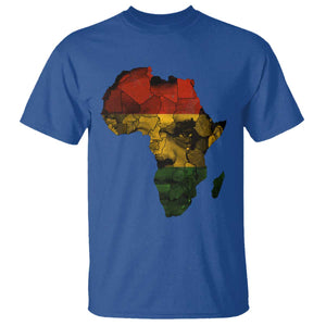 Black History Month T Shirt Pan African Africa Map Black Pride TS10 Royal Blue Print Your Wear