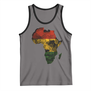 Black History Month Tank Top Pan African Africa Map Black Pride TS10 Deep Heather Black Print Your Wear