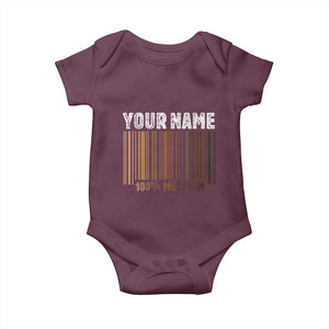 Personalized Gifts Black Pride Baby Onesie Custom Name Melanin BLM African History Gift TS10 Maroon Print Your Wear
