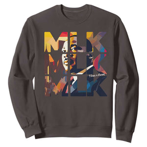 Martin Luther King Jr. Sweatshirt Black History Month I Have A Dream TS10 Dark Chocolate Print Your Wear