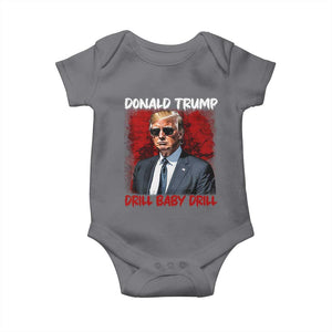 Trump Liberation Day Baby Onesie Drill Baby Drill Oilrig Oilfield TS10 Charcoal Print Your Wear