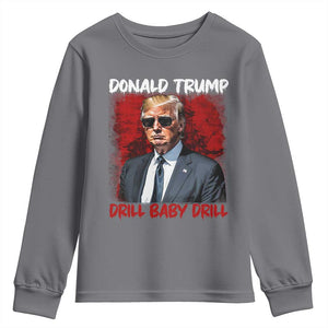Trump Liberation Day Youth Sweatshirt Drill Baby Drill Oilrig Oilfield TS10 Charcoal Print Your Wear